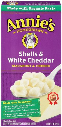 Annies Homegrown Totally Natural Shells and White Cheddar Macaroni and Cheese
