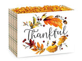 Pack of 6, Thankful Plaid Basket Box, Small 6.75x4x5" for Celebration, Party, Holiday, Birthday and Events, Made in USA