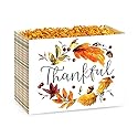 Pack of 6, Thankful Plaid Basket Box, Small 6.75x4x5" for Celebration, Party, Holiday, Birthday and Events, Made in USA