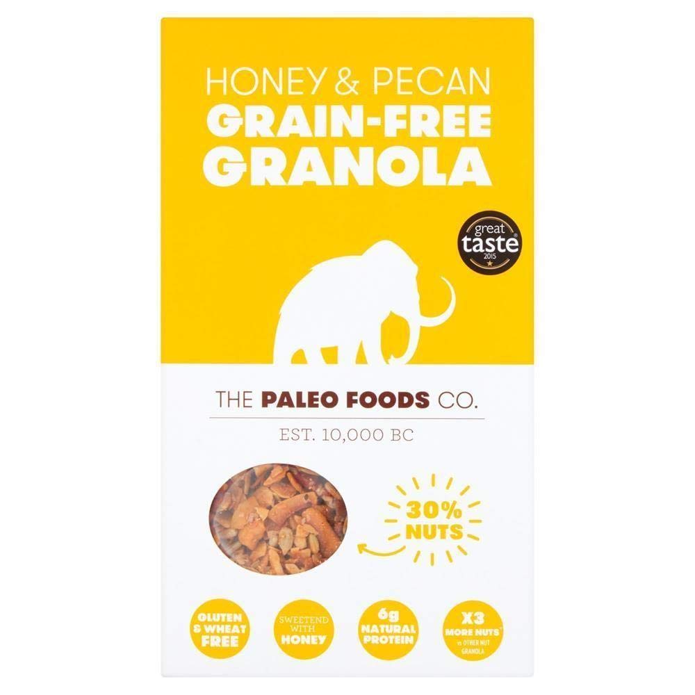 The Paleo Foods Co Honey & Pecan Grain-Free Granola 340g - Pack of 2