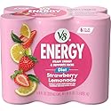 V8 Energy Diet Strawberry Lemonade Juice Energy Drink, 8 fl oz Can (6 Pack)
