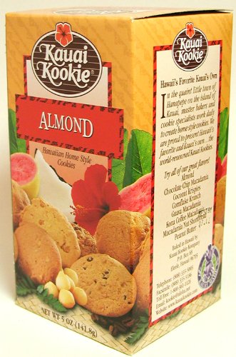 Kauai Kookie Almond Hawaiian Home Style Cookies 5 oz. box