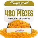 Snackathon Individually Wrapped Bulk Hard Candy Discs (6 Pound, Butterscotch)