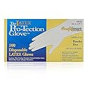 Comfitwear Disposable Latex Gloves, Powder Free, Small, Case of 10 Boxes
