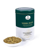 Yerba Mate, CUOPRU Traditional Argentinian Mate Tea, Low Tea Powder, Original Leaves without Stems, Included Portable Storage Container(Green