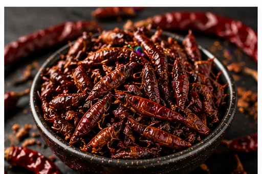 Alebrixes | Chapulines From Oaxaca 2 oz (57g) | Adobo Flavor Grasshoppers | Premium Fresh Gourmet Edible Insects | Marinated Spicy Flavor - Always