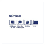 Tork Bath Tissue Roll Universal 2-ply For everyday use at home Biodegradable 4.375x3.75", 500 sheets/roll, 96 rolls/case