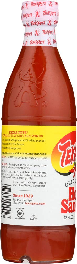 Texas Pete Original Hot Sauce (Pack of 3) Large 12 oz Bottles by Texas Pete