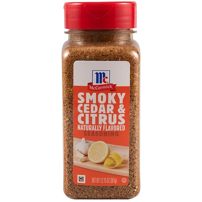 McCormick Smoky Cedar & Citrus Seasoning for Salmon, Shrimp, Chicken, 12.75 Ounce