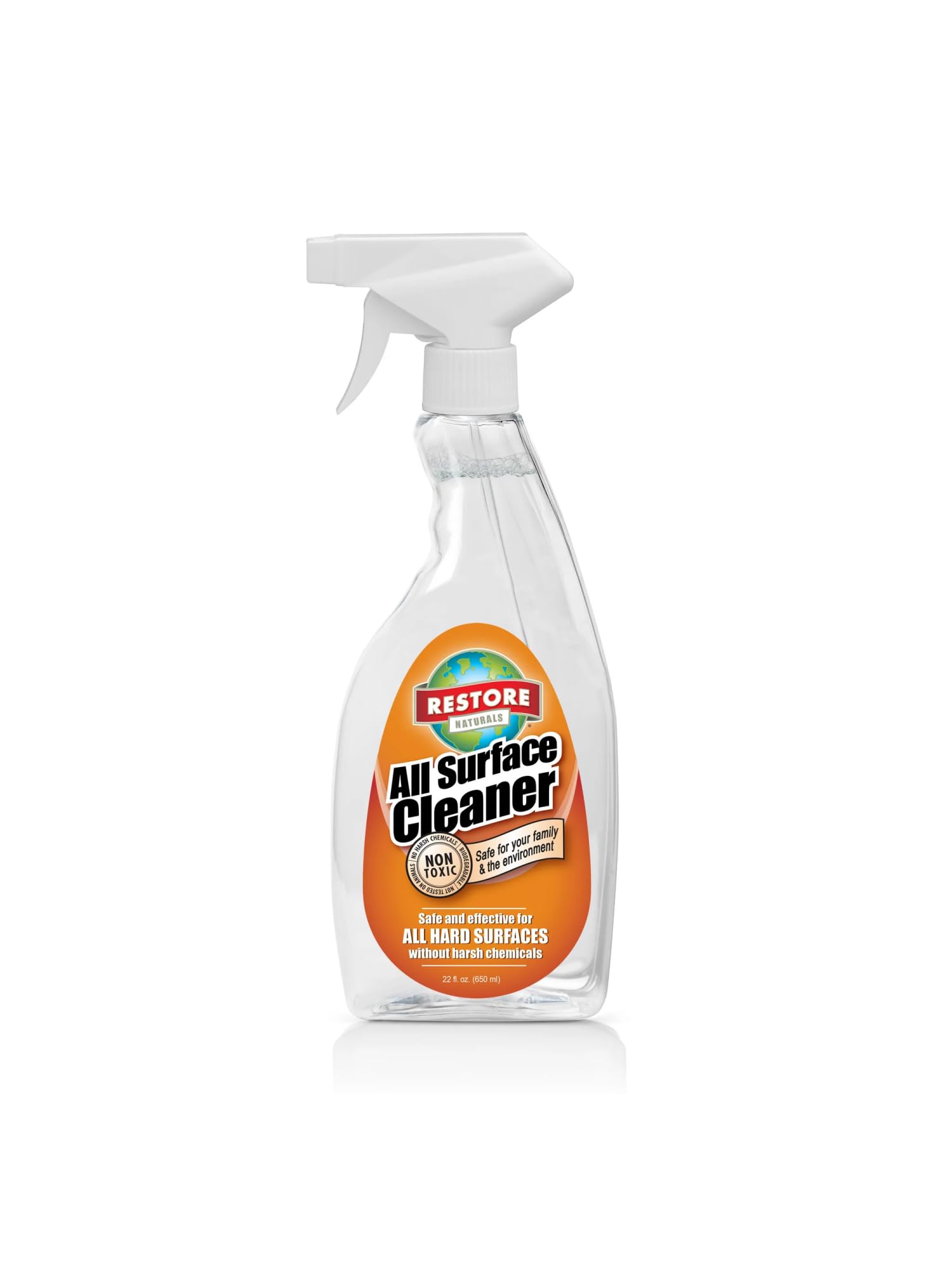 Restore Naturals All Surface Household Outdoor, Furniture, Car, Table Top, Tiles, Floor and Bathroom No Scrub Multi Use Cleaner - 22 fl. oz.