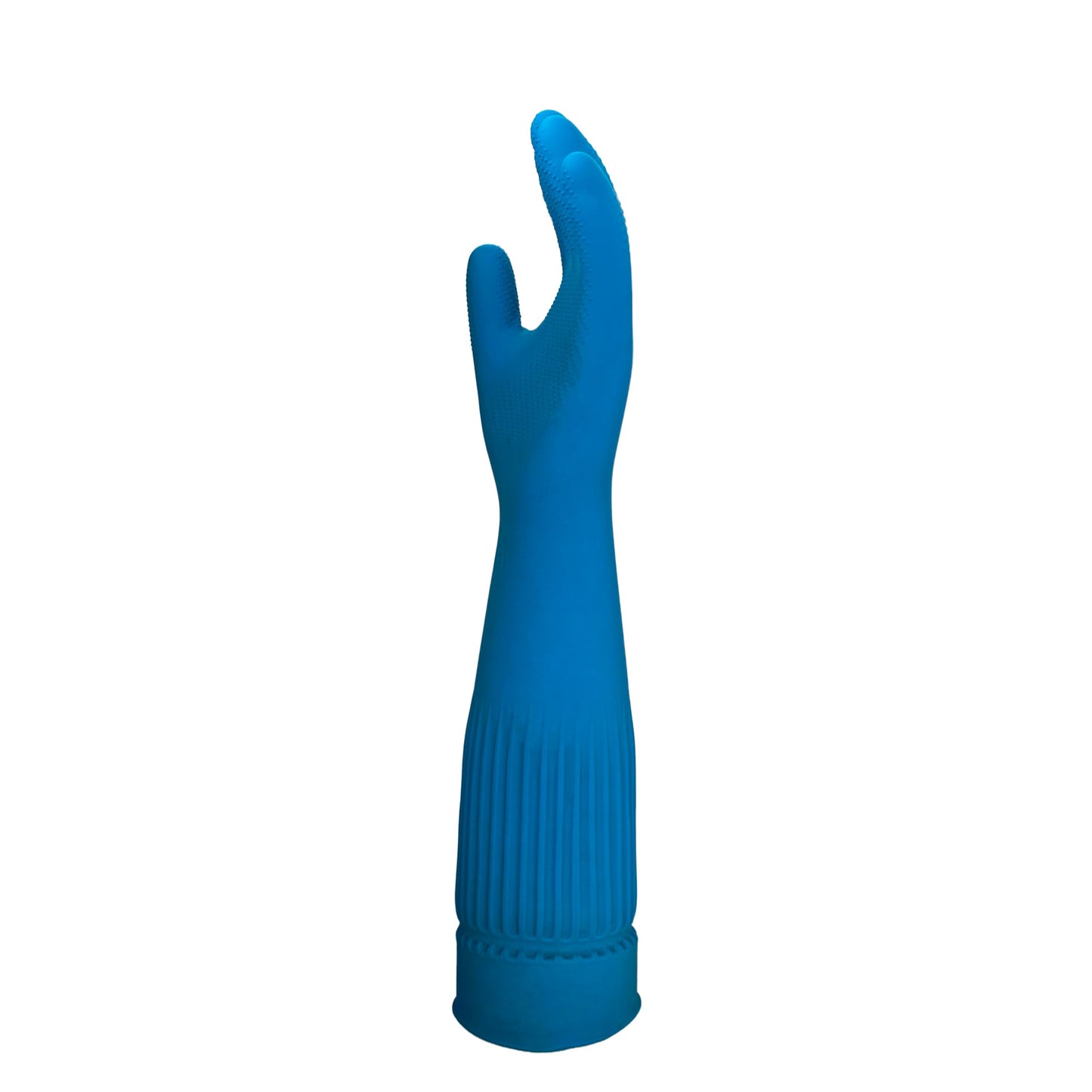 ETERNA Gloves Extra Long, Gloves for Laundry, Kitchen and Household Cleaning, Brush Effect on Fingers, Longer Lenght with Expandable Sleeve, Size M