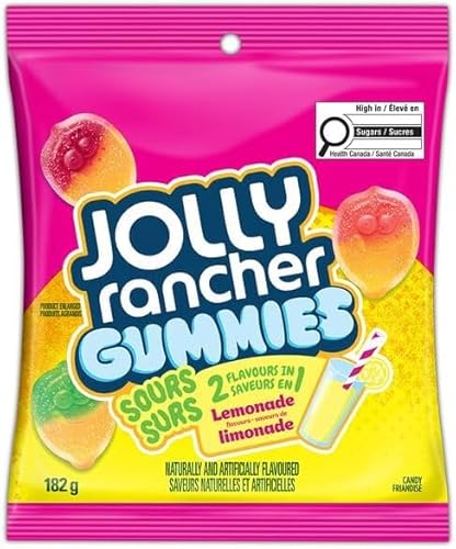 Gummies Sours, Lemonade 2 in 1, 182g/6.4oz