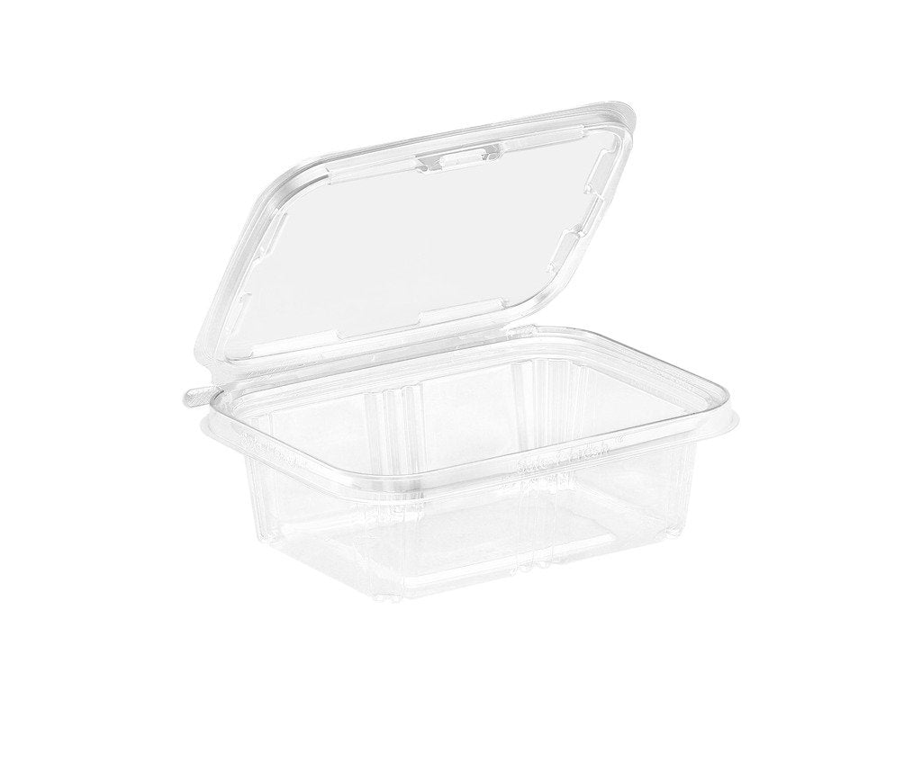 200 Pack To-Go Safe-T-Fresh Grab and Go Food Container, Tear Strip Lock, Perfect for Snacks, On the Go Snack Container, Delis, Restaurants, 7.3 x 5.6