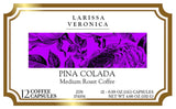 Pina Colada Medium Roast Coffee (Single Serve K-Cup Pods) (Gourmet, Naturally Flavored, Whole Coffee Beans) (12 pods, ZIN: 574104)