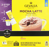 Gevalia Mocha Latte K-Cup Packs and Froth Packets, 9 Count