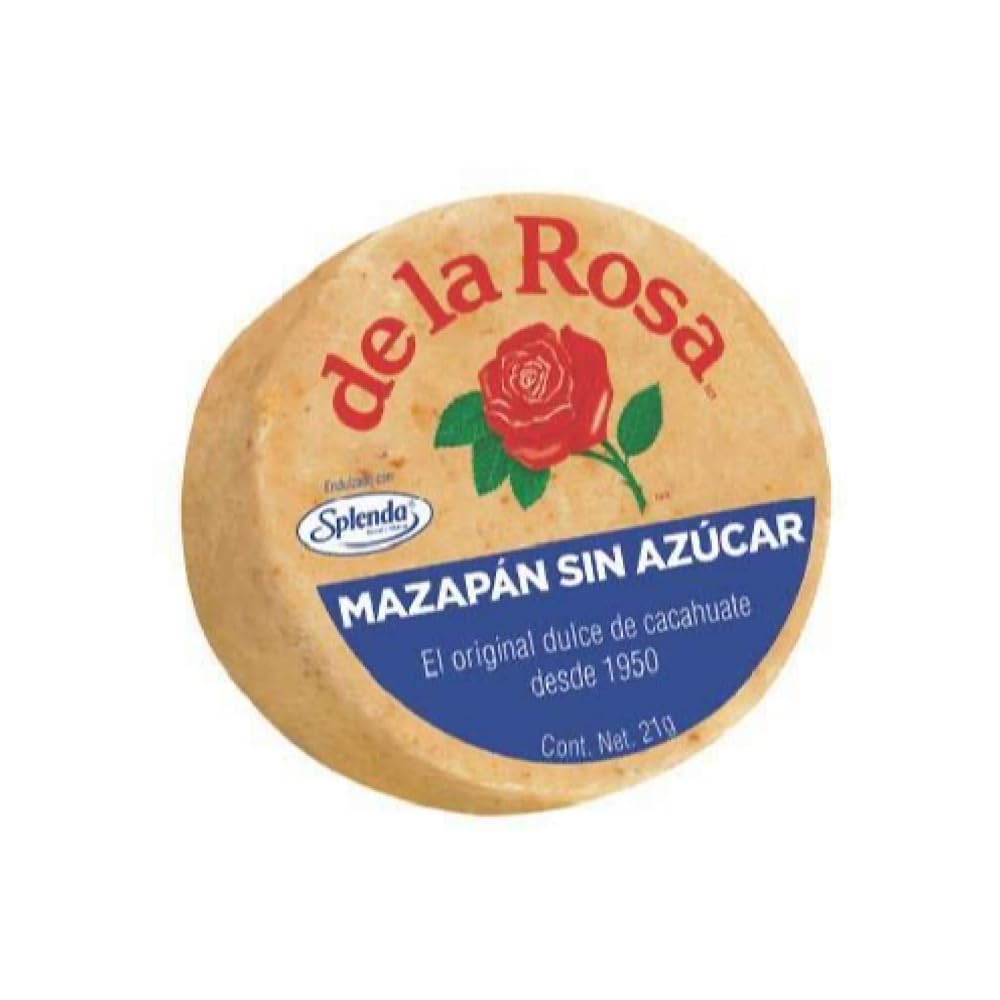 De la Rosa Mazapan Sugar Free, Peanut Candy 18 pieces Made with perfectly selected roasted peanuts.