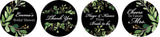 Darling Souvenir 190 Pcs Personalized Black Pre-Wedding Celebration Candy Drop Stickers - Self-Adhesive Mini Chocolate Wrappers for Bridal Shower