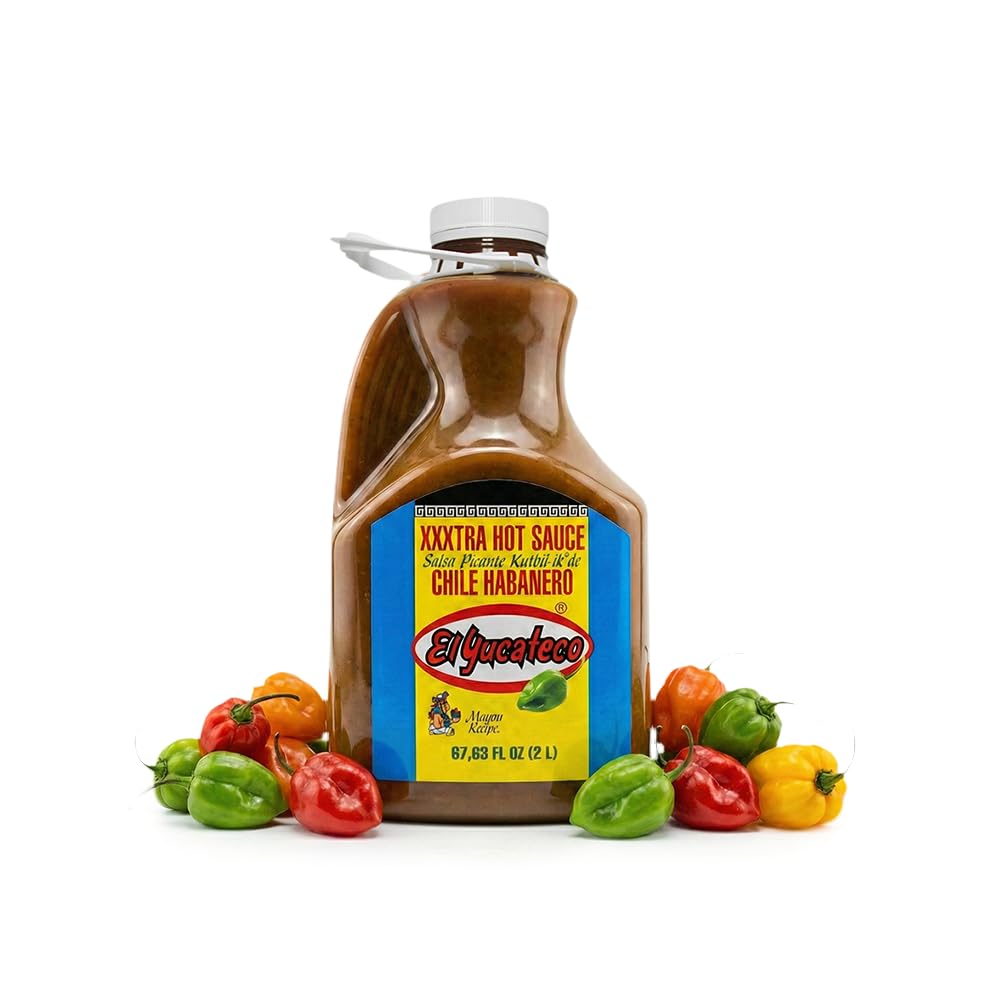El Yucateco XXXtra Hot Habanero Sauce, 4 fl oz (Half Gallon)