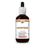 Hawaii Pharm Oat Straw Alcohol-Free Liquid Extract, Professional Grade, Small Batch Crafted Oats Straw (Avena Sativa) Dried Tops Glycerite Natural