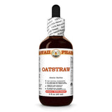 Hawaii Pharm Oat Straw Alcohol-Free Liquid Extract, Professional Grade, Small Batch Crafted Oats Straw (Avena Sativa) Dried Tops Glycerite Natural
