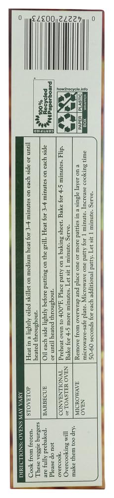 Amys Sonoma Veggie Burger, 10 Ounce -- 12 per case.