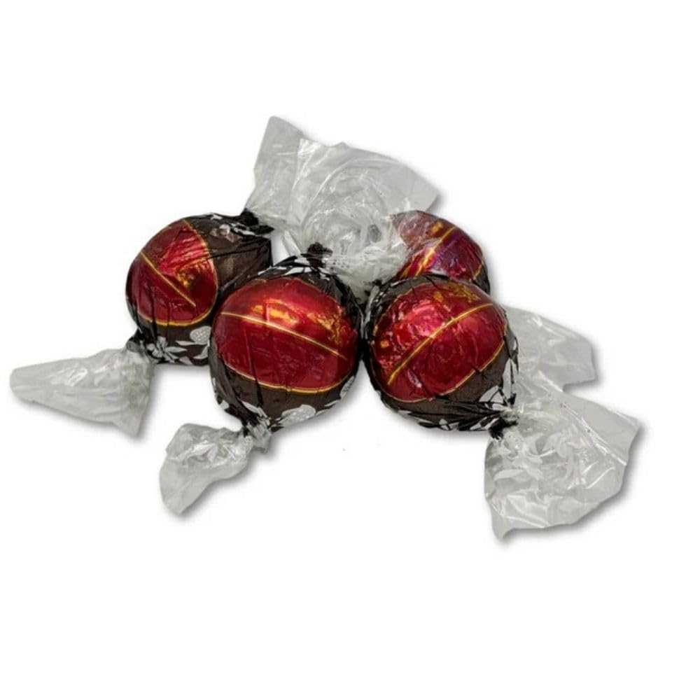 Strawberry Dark Chocolate Truffles, Filled Candy, Individually Wrapped - 5 lb (Approx. 200 pieces)
