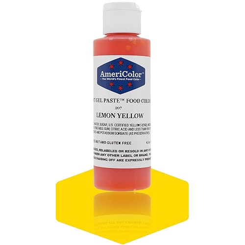 Americolor Soft Gel Paste Food Color, 4.5-Ounce, Lemon Yellow