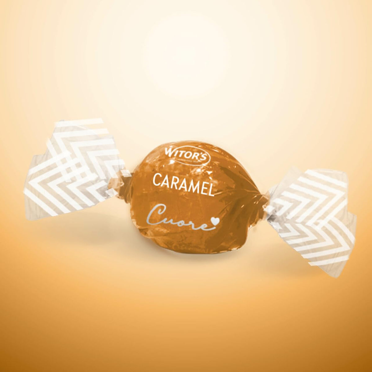 Witor's Cuore Chocolate Truffles, Italian Truffles, Caramel, 5.11 Ounce