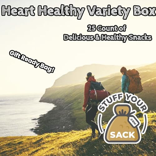 Heart Healthy Snack Box with Nuts and Trail Mix (25 Count)