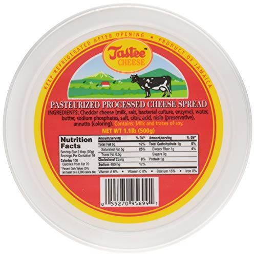 Jamaican Tastee Cheese, 17.6 oz (1.1 lb) (1-Pack)