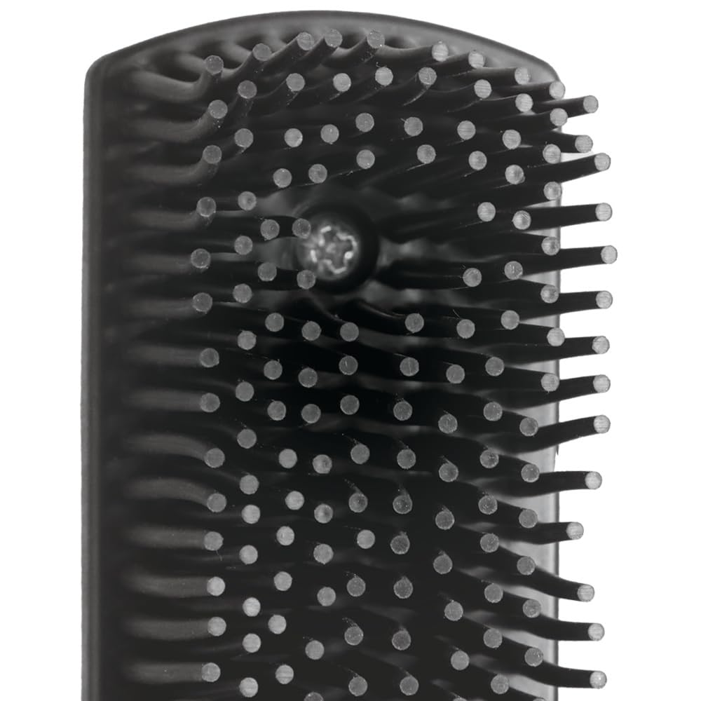 Hi-Tech Rubber Pet Hair Removal Brush with Grip - Reusable Dog & Cat Hair Remover for Car Seats, Upholstery & Carpets - Easy-Clean Rubber Bristles