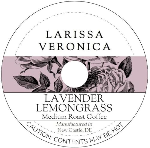 Lavender Lemongrass Medium Roast Coffee (Single Serve K-Cup Pods) (Gourmet, Naturally Flavored, Whole Coffee Beans) (12 pods, ZIN: 575528) - 2 Pack