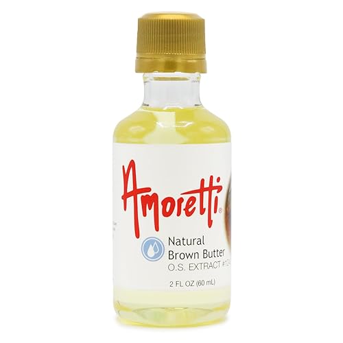 Amoretti - Natural Brown Butter Extract Oil Soluble 2 oz - Highly Concentrated & Perfect For Pastry or Savory applications, Preservative Free, Vegan