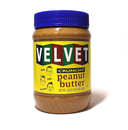 Velvet Peanut Butter, Crunchy - Detroit’s Classic Since 1937, Smooth & Nostalgic Spread with “Fresh, Pure, Delicious” Label, Made in the USA