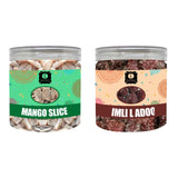 EDZZEL Natural Mango Slice And Imli Ladoo 3.52 OZ (100 gm) | PACK OF 2 Combo