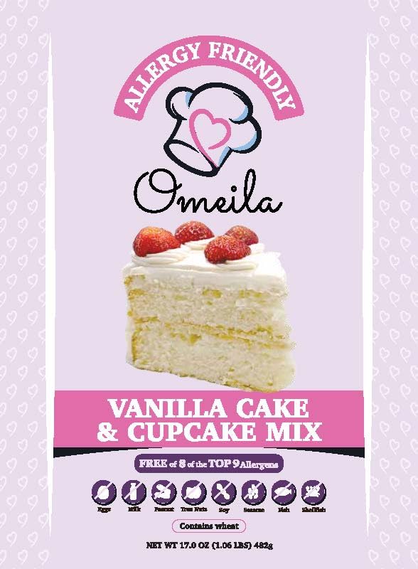 Allergy Friendly Vanilla Cake Mix - Free of Eggs, Dairy, Nuts, Sesame, Soy, Cholesterol
