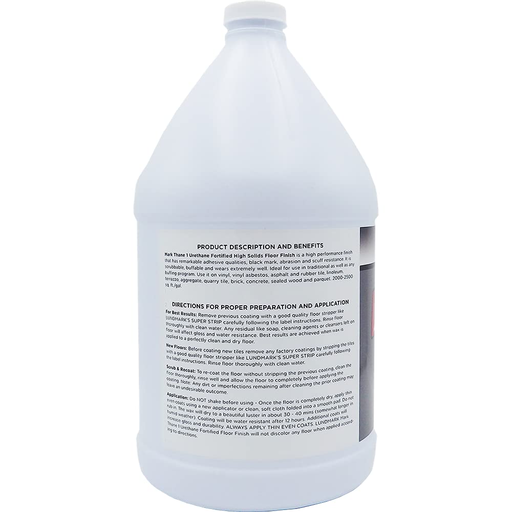 Lundmark Mark Thane I, High Solids Acrylic Floor Finish, 1-Gallon, 3293G01-4