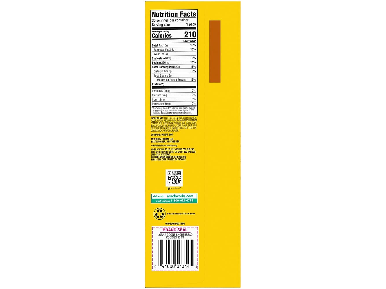 Nabisco Lorna Doone Shortbread Cookies - 30 Count