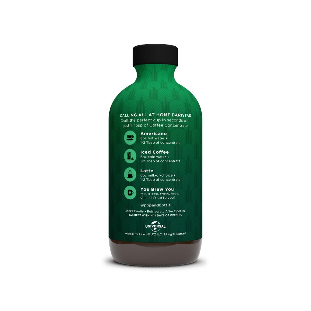 Pop & Bottle Ozpresso Coffee Concentrate - Instant Cold Brew, Espresso-Style Concentrate for Hot or Iced Drinks, 90 mg of Caffeine per Tablespoon