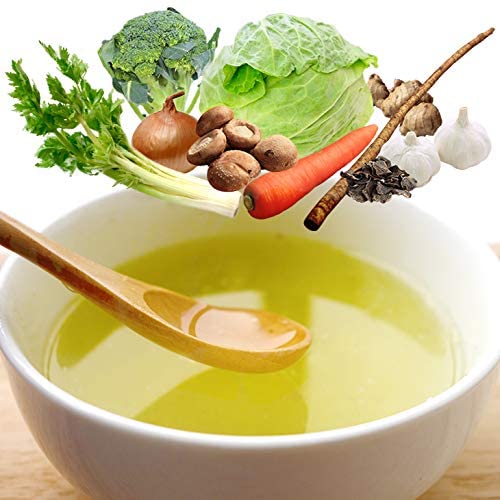 Kinjirushi Umami Veggie Broth Soup Packet Dashi Powder 2.47oz, (7g×10pcs) Miso Soup, Kombu, Ramen Broth, Udon Noodles, Seasoning Packet, No MSG