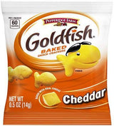 Pepperidge Farm Baked Snack Crackers, Cheddar Cheese, .50 Ounces, Pack of 100