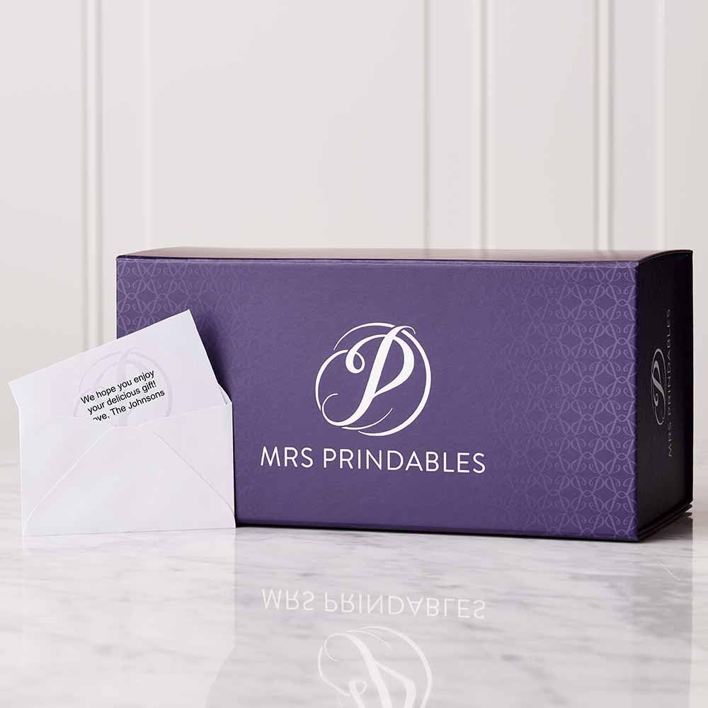 Mrs Prindables Triple Chocolate Sparkling Celebration Jumbo Caramel Apple