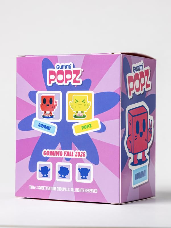 Gummi Popz Series 1 Sweet Surprise Pack - Gummi Collectible Toy + 2 Sweet Mixed Berry Popping Gummi Candy Packs | Limited Edition Candy & Toy Gift Set