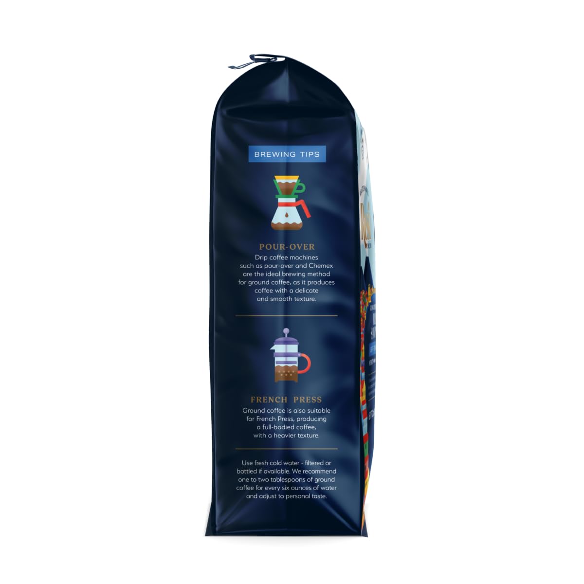 Resi Coffee - Blu Savoy, Light Roast Ground Coffee, Italian, Naples Roasted, 12 oz 1Bag