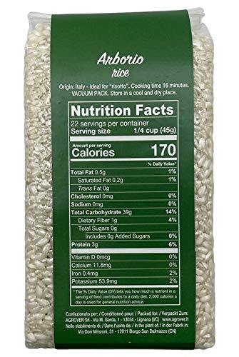 Sanniti Italian Arborio Rice, 35 oz (Pack of 2)