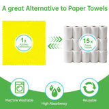 LILAC 30 Pack Microfiber Cleaning sponges,Kitchen Cloth Dish Towels, Premium Dishcloths, Super Absorbent Dishtowels, Washable Fast Drying, 9.85 x 9.85