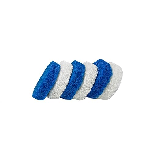RotoScrub 6 Pack Multi-Purpose Scrub Pad Replacement Kit for use with RotoScrub Drill Accessories