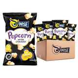Wise Snacks White Cheddar Popcorn, 0.625 Ounce, Air Popped Individual Snack Size Bags Healthy Popcorn Snacks, School and Halloween Snacks for Kids