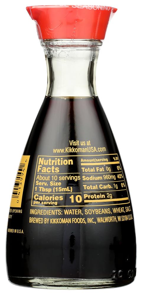 Kikkoman Soy Sauce in Dispenser, 5 Fl Oz (Pack of 2)