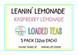 RxNutrition 2go Loaded Energy Tea (5 pack bulk, Leanin' Lemonade)